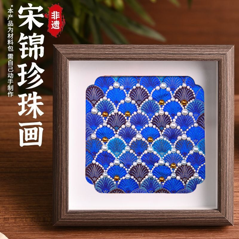 Artisan Crafted DIY Kit DIY Gift Pearl Song Brocade | Wabi-sabi style Chinese