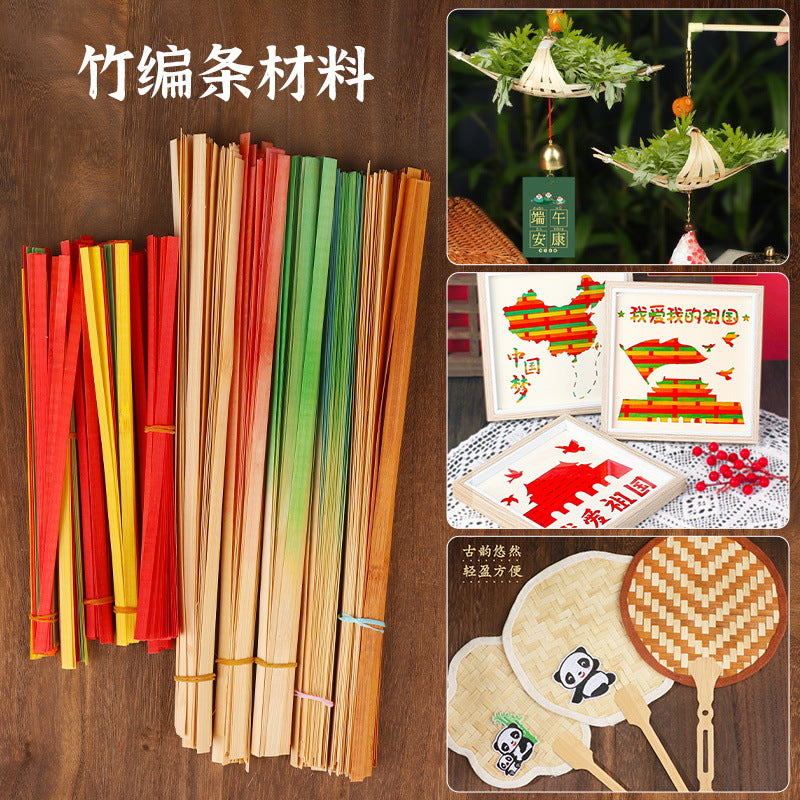 Artisan Crafted Handmade Woven Bamboo Woven DIY Kit DIY Bamboo Strip