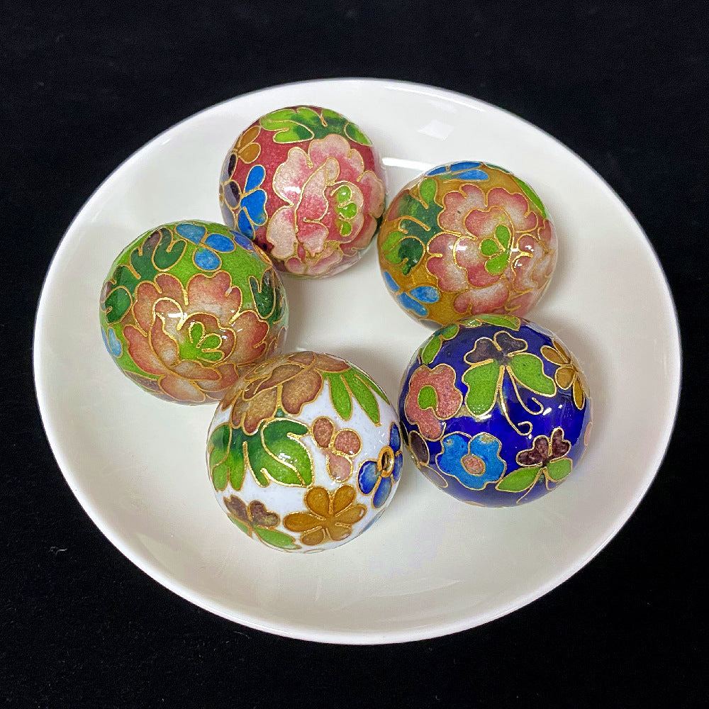 Artisan Crafted Cloisonne Enamel Silk Accessory | Sustainable Handmade Art